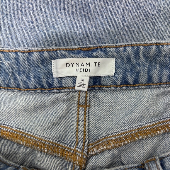 Dynamite Heidi Wide Light distressed Jeans Sz 28 - Picture 4 of 5
